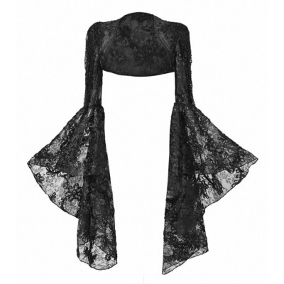 Blood Supply Mourning Day Bell Sleeve Bolero(Full Payment Without Shipping)